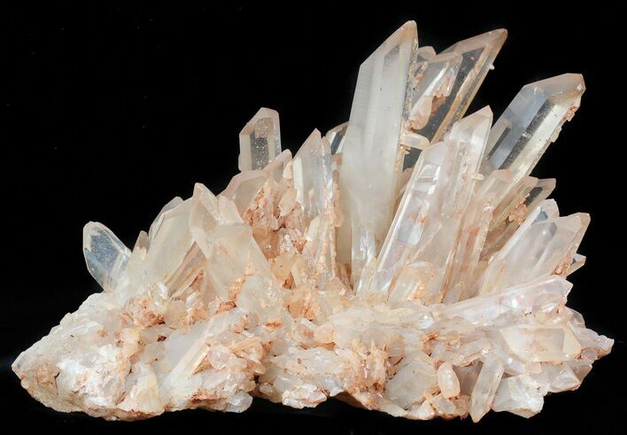 Tangerine Quartz Crystal Cluster - Madagascar #48546
